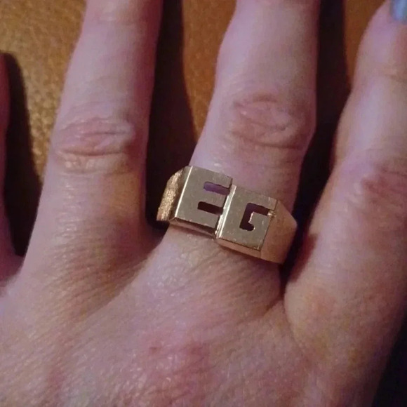 💙🌹Gold plated men's ring - Picture 4 of 9